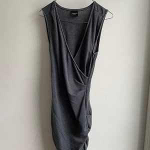 Selected Femme Fitted Grey Wrap Dress Size Small
